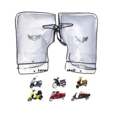 Imagem de Luvas De Inverno Quentes E Impermeáveis Para Guidão De Moto, Scooter E