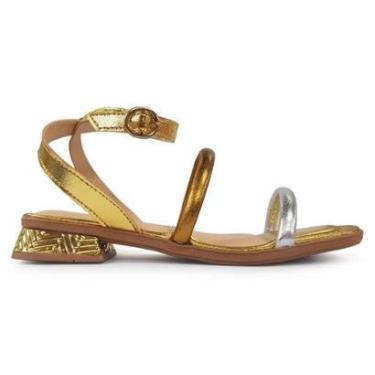 Imagem de Sandália Dakota Tiras De Salto Baixo Bico Quadrado Y8871-Feminino