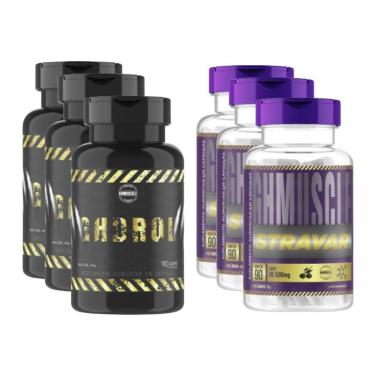 Imagem de KIT HIPERTROFIA 3 Ghdrol 3 Stravar Laboratório Ghmuscle-Unissex