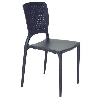 Imagem de Cadeira Tramontina Safira Em Polipropileno E Fibra De Vidro Grafite 92048007
