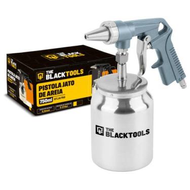 Imagem de Pistola Jateamento Jato De Areia Com Tanque Baixo 750 Ml Rosca 1/4 Btj