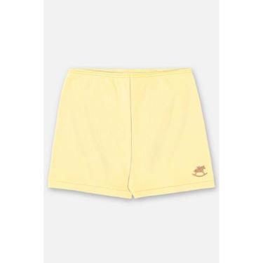 Imagem de Short Unissex para Bebê em Suedine Up Baby, Amarelo, G
