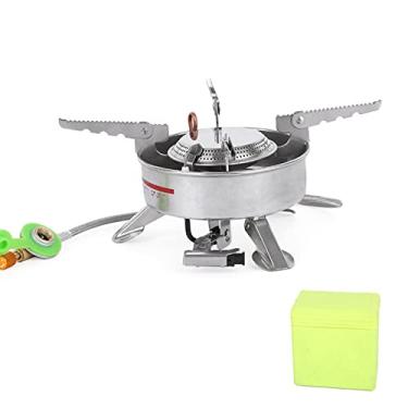 Imagem de Wemay BRS-10 Outdoor Portable Camping Picnic Split-Type Aço Inoxidável Butano Gas Fogão Queimador Big Power Large Blaze