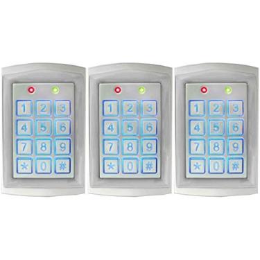 Imagem de Seco-Larm SK-1323-SDQ Caixa selada à prova de intempéries teclado de acesso digital independente (pacote com 3), até 1010 usuários, leitor de proximidade, teclas retroiluminadas para uso noturno