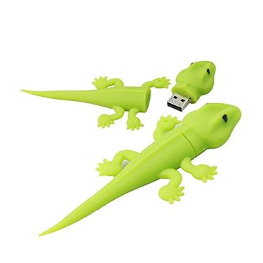 Imagem de Flash Drive em forma de lagarto de 64 GB USB Flash Drive Memory Stick Thum Drive USB Flash Disk U Pen Drive Pen Drive Pen Drive Pen Drive Pen Drive Pen Drive USB Disk (verde claro)