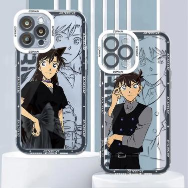 Imagem de Detetive Conan Silicone Anime Phone Case  tampa traseira transparente  Apple iPhone 7  6s  12 Mini