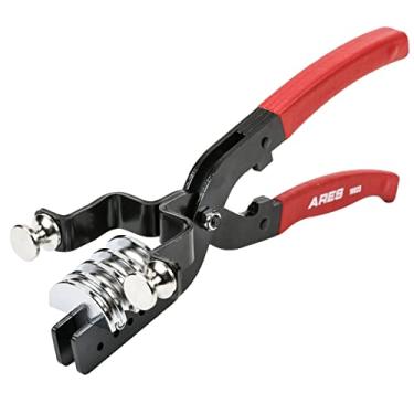 Imagem de ARES Alicate dobrador de tubulação de troca rápida de 1000-40-1 – faz facilmente curvas de 180 graus em latão, cobre, aço, inoxidável e alumínio – funciona para tubos de 9,5 mm (3/16"), 1/4 de polegada, 5/16 polegadas e 3/8 polegadas