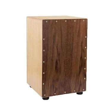 Imagem de Caixa Cajon Tambor Caixa de Madeira Instrumento Musical Tambor de Mão Instrumento de Percussão Fácil de Aprender (B)