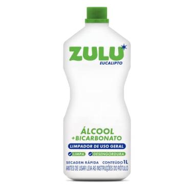 Imagem de Álcool Líquido Com Bicarbonato Zulu 1L Eucalipto