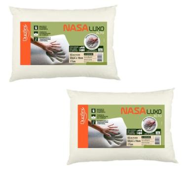 Imagem de Kit de 2 Travesseiros Nasa 17cm - Capa em Malha Plush - Duoflex