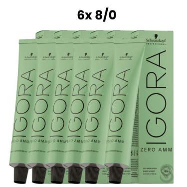 Imagem de Igora Zero Amm 6x8/0 Louro Claro 60 ml - Schwarzkopf, UNICA