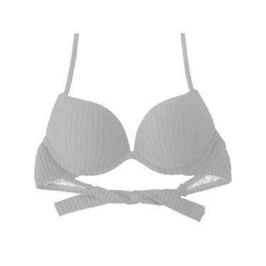 Imagem de Sutiã de Biquíni Turbo Aumentax 3D Canelados - Divance, Branco canelad