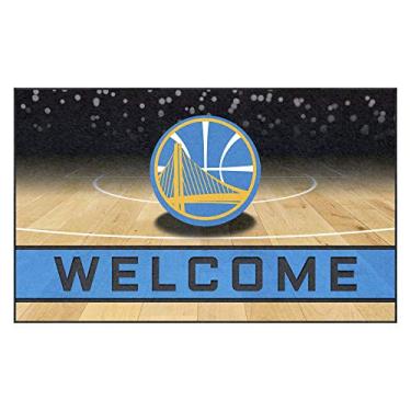 Imagem de FANMATS Tapete de porta de borracha Golden State Warriors 21949 Team Color Migalhas