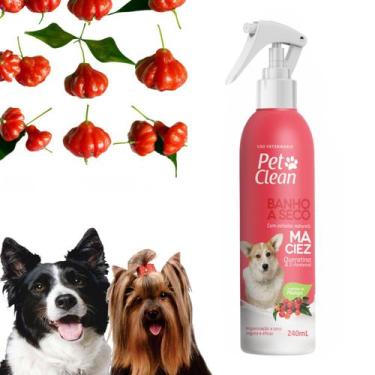 Imagem de Banho a Seco Maciez Pet Clean 240ml Caes Gatos Seguro Oferta