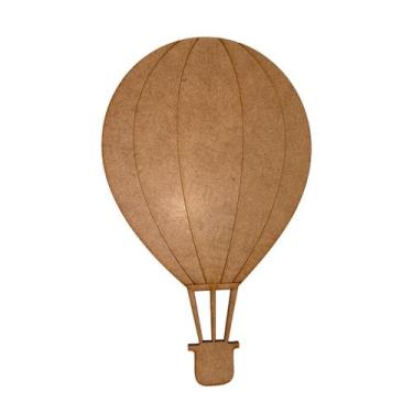 Imagem de Aplique Balão Enfeite Decoração 7x4,3 Kit 6un Mdf Laser Cru - ATACADÃO