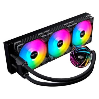 Imagem de Water Cooler para Processador Aigo AT360 RGB, preto