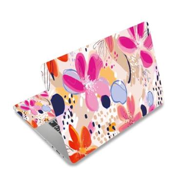 Imagem de ArtSo Adesivo para laptop, 17 17 polegadas Laptop Netbook PC Notebook Universal Vinil Reutilizável Capa de Adesivo Capa de Arte Personalizada, Flor Abstrata