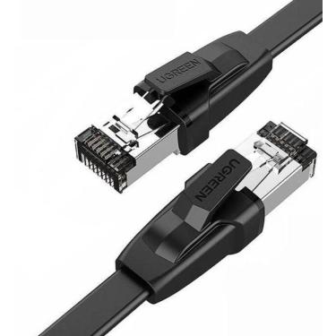 Imagem de Cabo De Rede Categoria 8 Flat 3M 2000Mhz 40Gbps Blindado