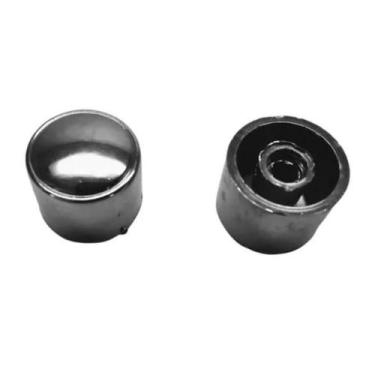 Imagem de Botão Tecla Abs Cromado P/ Forno Fischer Fit Line De Embutir