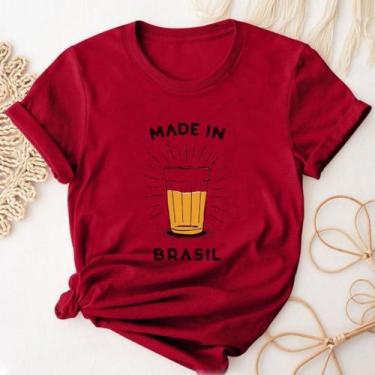Imagem de T-shirt Camiseta Blusinha Feminina 100% Algodão Made In Brasil - NoBra