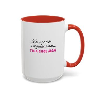 Imagem de Caneca de café Cool Mom Accent - presente para o dia das mães, aniversários, amantes de café, mães, decoração de cozinha divertida, xícara legal para mãe regular
