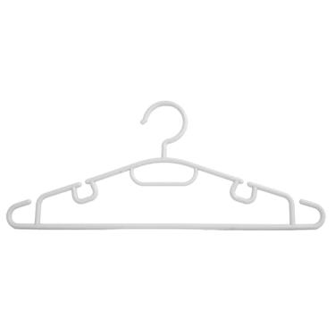 Imagem de Cabides de Plastico Casita Kit 100 Unidades Grosso (Branco)