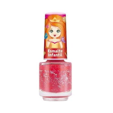 Imagem de Esmalte Infantil Magia de Princesa com Glitter - Alegre Melancia 6,5ml