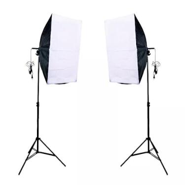 Imagem de Softbox Luz contínua 50x70cm Kit com Tripé(2)