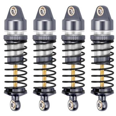 Imagem de BRKRC Amortecedor de alumínio dianteiro traseiro RC para Arrma 1/18 Granite Typhon Mojave Grom RC Crawler Upgrade (titânio)