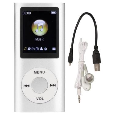 Imagem de Leitor de MP3 Cuifati 64GB Lossless Music 1.8 com tela LCD prateada