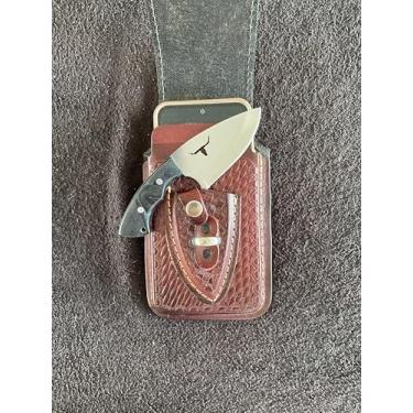 Imagem de Faca Campeira Skinner Muladeira Artesanal 15cm com Lâmina Inox 8cm, Cabo Madeira Muirapiranga ou Resina + Bainha para Celular – Versátil para Churrasco, Campo, Uso Rural e Dia a Dia (Preto Boi)