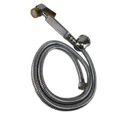 Imagem de Ducha Higienica Luxo Intimo Suporte Chuveirinho Metal Cromo Banheiro B