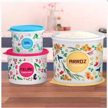 Imagem de Tupperware caixa floral kit 3 pecas