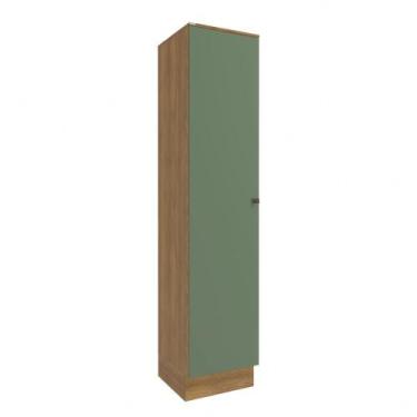 Imagem de Paneleiro Celeste Kappesberg 100% MDF 1 Porta Nogueira/Verde 50cm