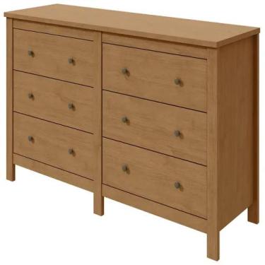 Imagem de Cômoda Maggiore 6 gavetas MDP com Corrediças Telescópicas Lopas, AMEND