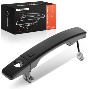 Imagem de A-Premium Maçaneta externa do lado do motorista ou do passageiro com fechadura compatível com Kia Soul 2014-2019, com sistema de entrada inteligente, preto com primer