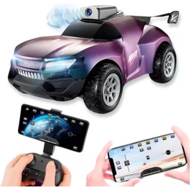 Imagem de Carrinho de Controle Remoto com Câmera Wi-Fi Recarregável Infantil Off-Road com App