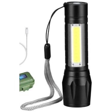 Imagem de Lanterna Mini Led Recarregável Usb Zoom Forte