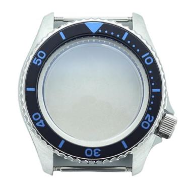 Imagem de FEIYASHI Caixa de relógio mecânica de 42,5 mm, vidro de cristal de safira para movimento NH34 NH35 NH36, Para NH35 34 36 38 Movimento + Anel Capítulo Azul 5, Caixa de relógio de luxo