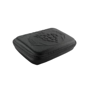 Imagem de Estojo Santa Ceia Portátil, Kit Completo com Zíper, Material EVA e Tecido Termo Moldado, 9,5 x 14 x 4 cm, Bandeja Interna, Disponível em Várias Cores (Preto)