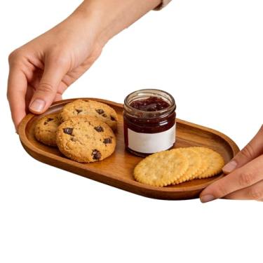 Imagem de Bandeja de pequena | Artigos de festa multiuso de de canto arredondado, bandeja de mesa de centro - para comida, lanches, sobremesas, buffet, café da manhã, salada, bolo, apresentação