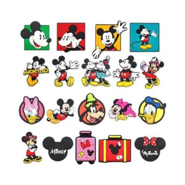 Imagem de Conjunto De 19 Peças De Charms Para Sapatos Mickey E Donald Duck, Deco