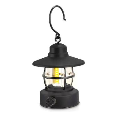 Imagem de Luminária Formato Lampião Led Recarregável Resistente