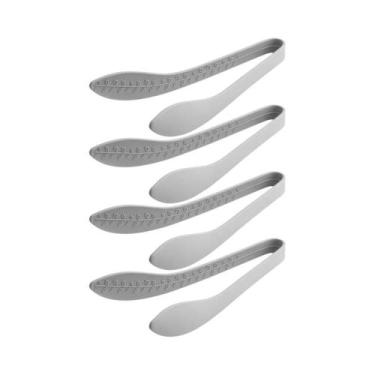 Imagem de Pinças De Silicone Rosa Para Alimentos, 4 Peças, Antiderrapantes, Para
