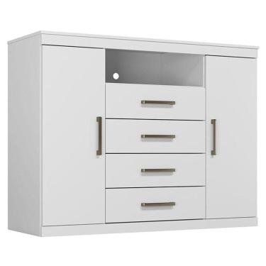 Imagem de Comoda Havana Master Branco Brilho - Santos Andirá