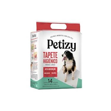 Imagem de Tapete Higiênico Petizy Flash Limp 60x60cm com 14 Unidades e Gel Super Absorvente