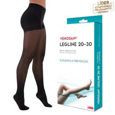Imagem de Venosan legline meia calça 20 30 mmhg pe fechado preto, M