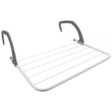 Imagem de Varal Portátil Dobrável Multiuso Para Porta Janela Varanda