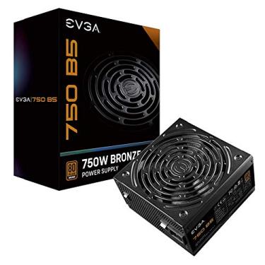 Imagem de EVGA 750 B5, 80 Plus BRONZE 750W, totalmente modular, modo EVGA ECO, garantia de 5 anos, tamanho compacto de 150 mm, fonte de alimentação 220-B5-0750-V1