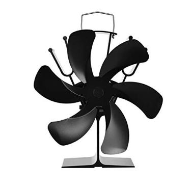 Imagem de Ventilador de Fogão a Calor - Ventilador de calor de 6 lâminas para fogão a lenha - Ventilador de calor para fogão a lenha, ventiladores de fogão Eco Aquecimento de circulação de ar para fogão Aocate